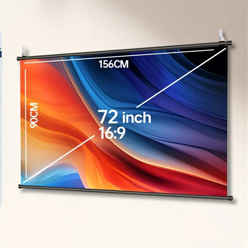 Foldbart 100-tommers projektorlærred